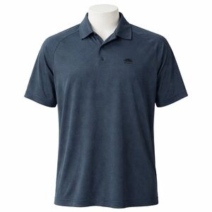 Size XL Roots Men’s Performance Polo Shirt Blue Stretch Athletic Golf Shirt